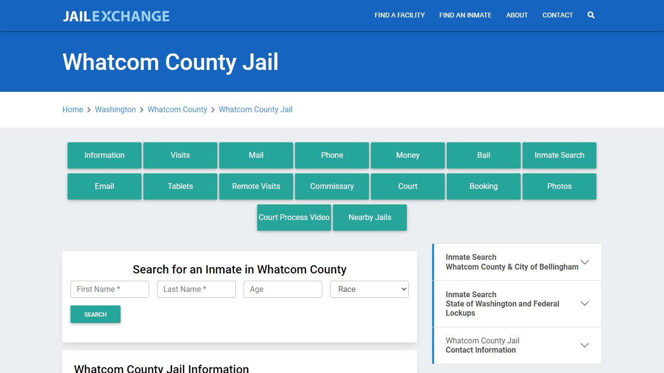 Whatcom County Jail Roster Lookup, WA, Inmate Search