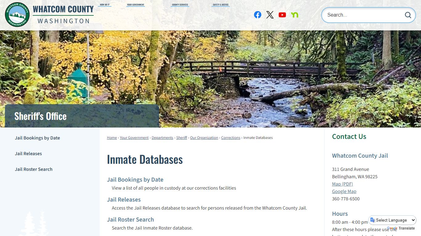 Inmate Databases | Whatcom County, WA - Official Website